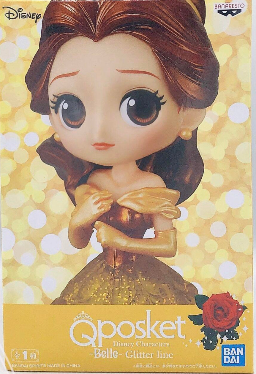 Banpresto Disney Princess Belle Qposket Figure – Glitter Line (Beauty and the Beast)