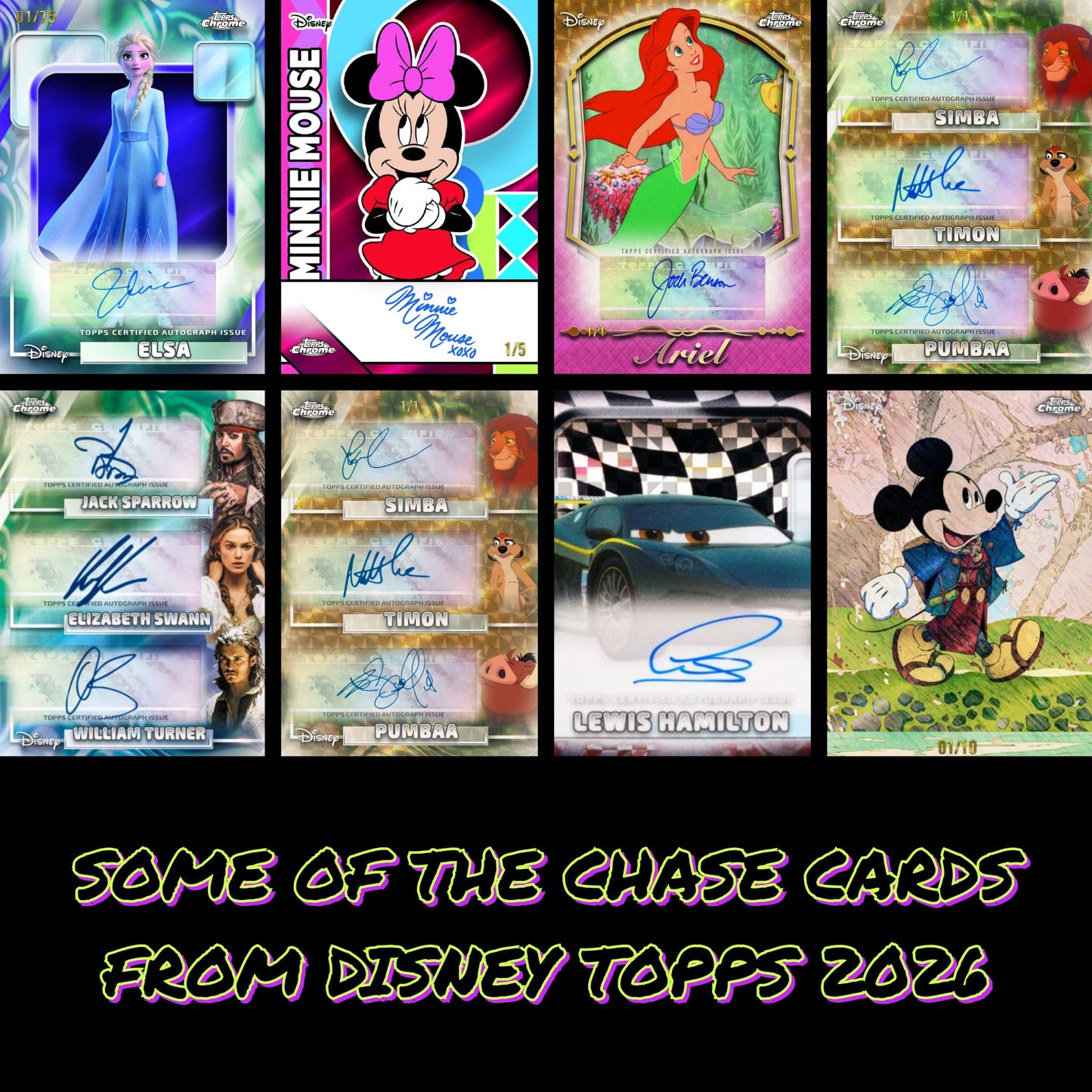 2026 Topps Chrome® Disney Value Box – Exclusive Parallels & Inserts