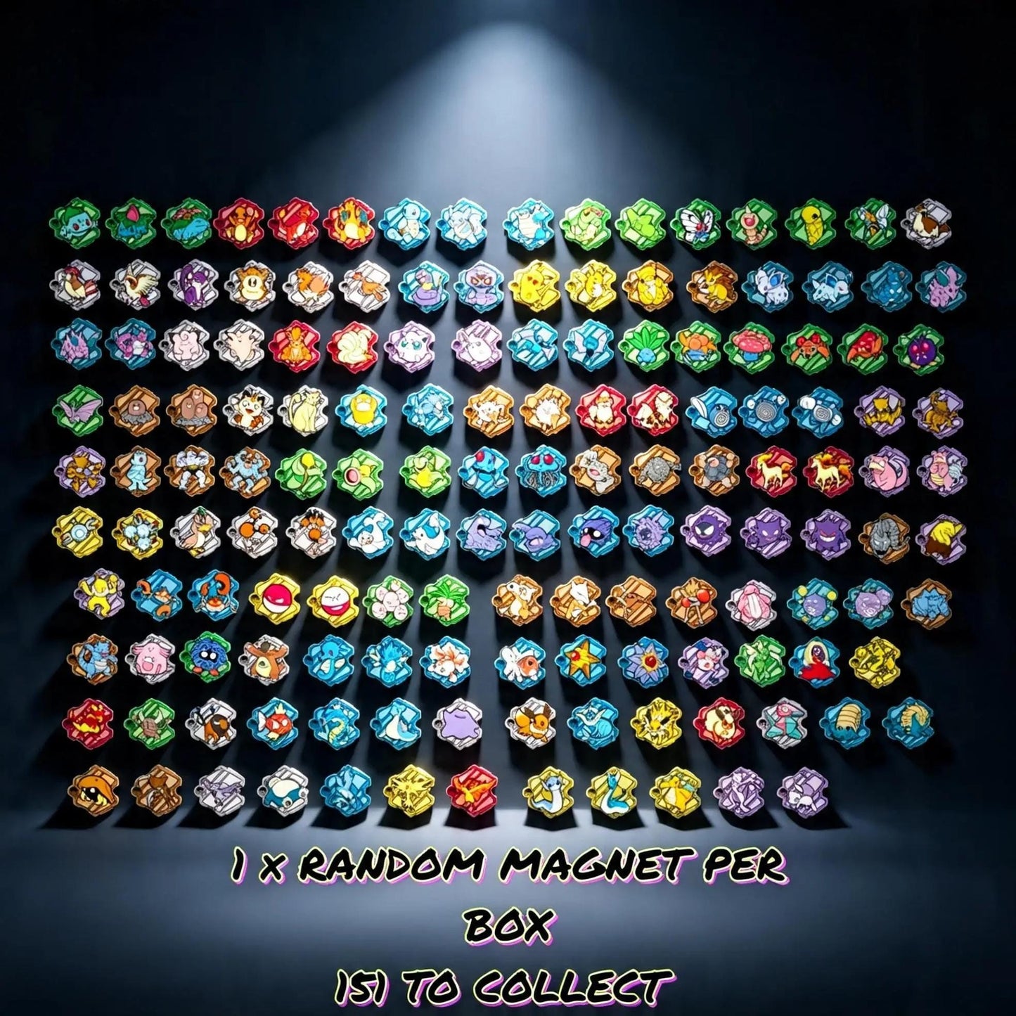 Pokémon TCG: Simplified Chinese Collect 151 Puzzle Magnet Blind Box (Includes 1 Booster Pack)