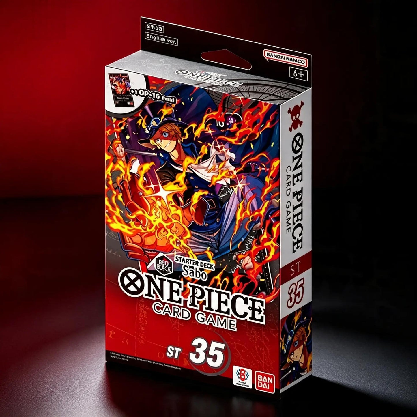 One Piece Card Game: Starter Deck ST-35 Red/Black Sabo | Official Bandai TCG