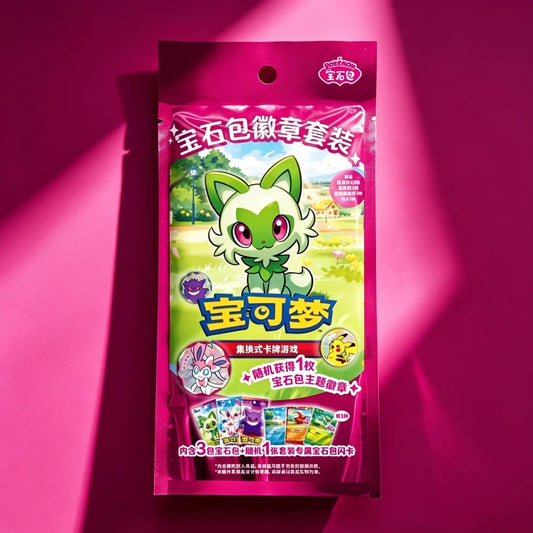 Pokemon Gem Badge Pack Chinese