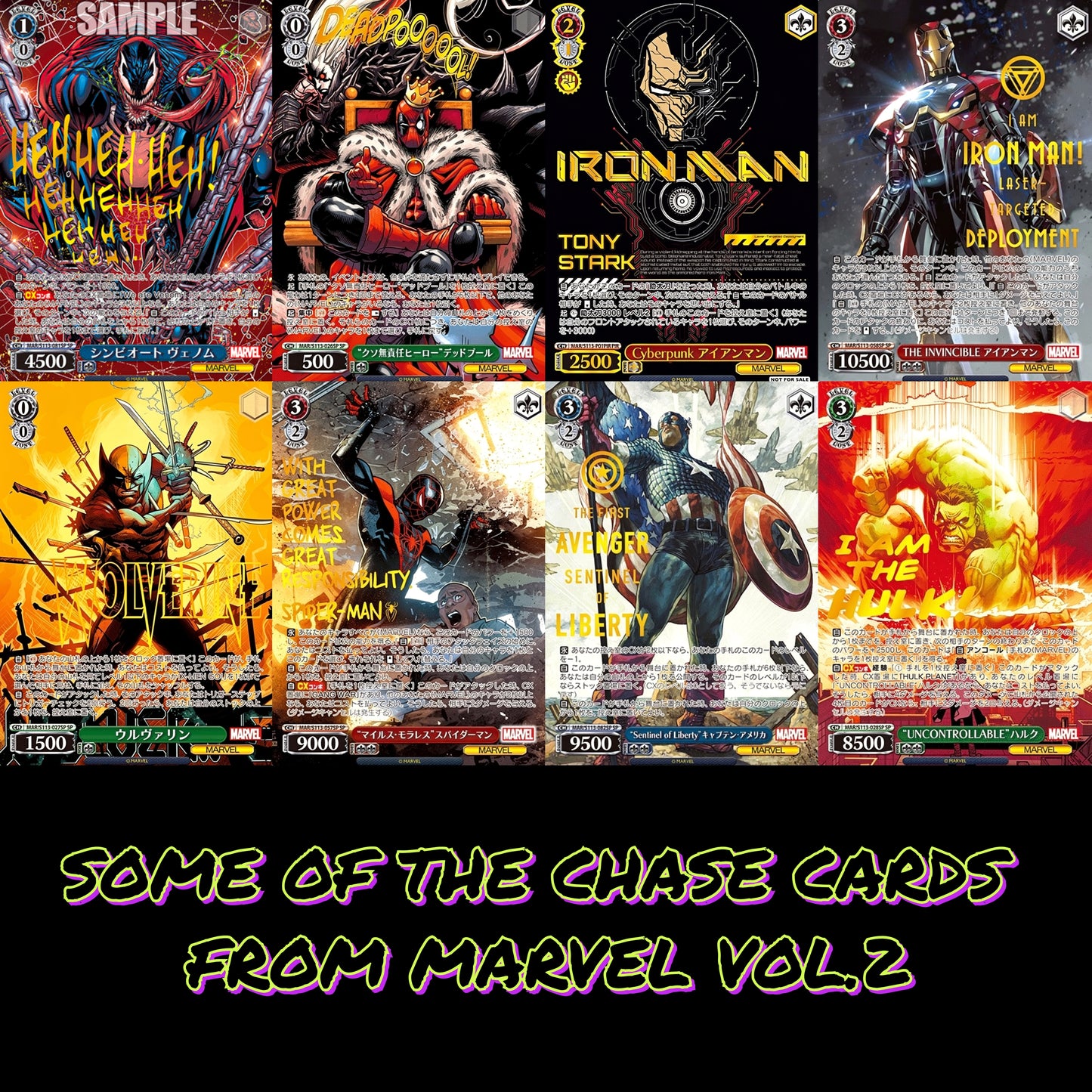 Marvel VOL.2 Weiss Schwarz Booster Pack Japanese