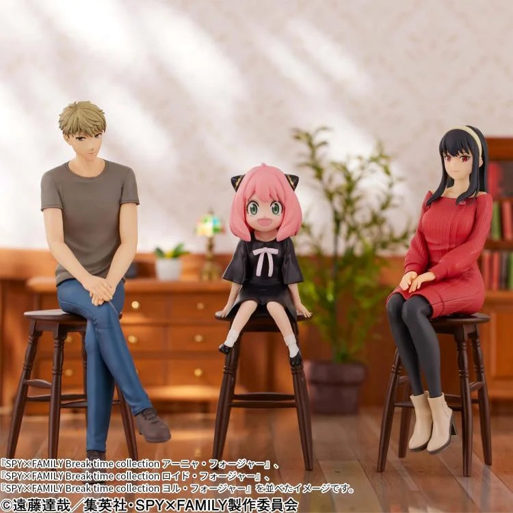 Official Banpresto Spy x Family Figures: Forger Family Break Time Collection (Set of 3) – Loid, Yor & Anya