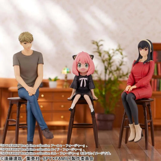 Banpresto Spy x Family Figures: Forger Family Break Time Collection (Set of 3) – Loid, Yor & Anya