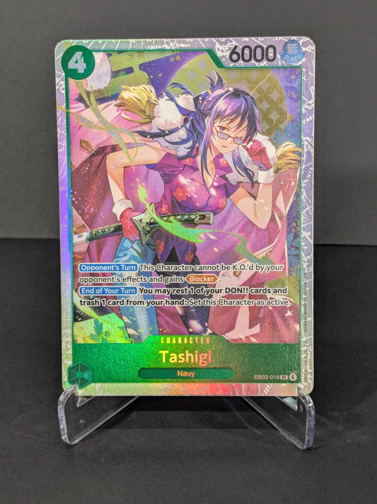 Tashigi EB03-018 SR - One Piece Card Game (Extra Booster Memorial Collection)