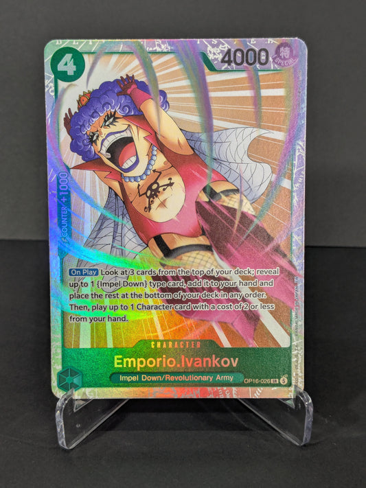 Emporio.Ivankov OP16-026 SR Super Rare - One Piece TCG