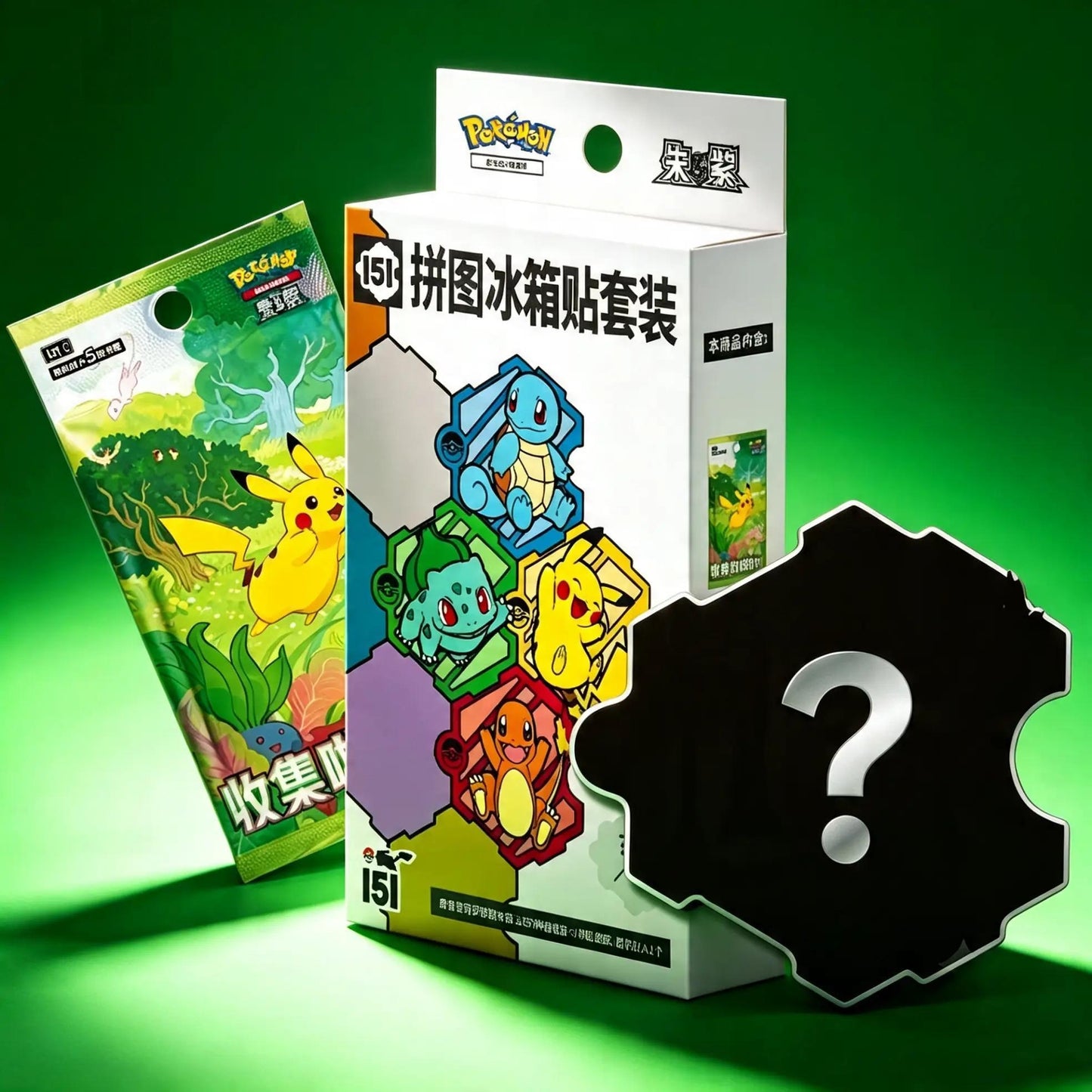 Pokémon TCG: Simplified Chinese Collect 151 Puzzle Magnet Blind Box (Includes 1 Booster Pack)