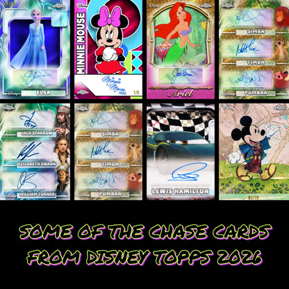 2026 Topps Chrome® Disney Value Box – Exclusive Parallels & Inserts