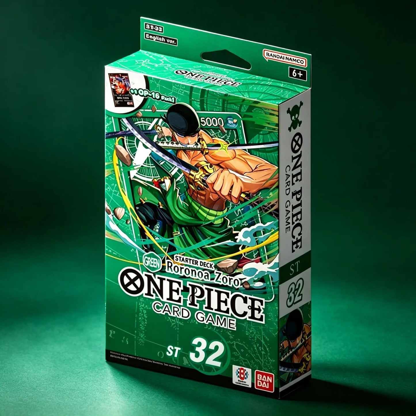 One Piece Card Game: Starter Deck ST-32 Green Roronoa Zoro | Official Bandai TCG