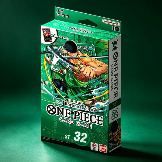 One Piece Card Game: Starter Deck ST-32 Green Roronoa Zoro | Official Bandai TCG