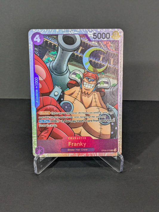 Franky OP09-072 Super Rare (SR) One Piece Card Game: OP09