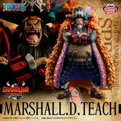 Official One Piece Marshall D. Teach (Blackbeard) DXF The Grandline Series Figure - 18cm